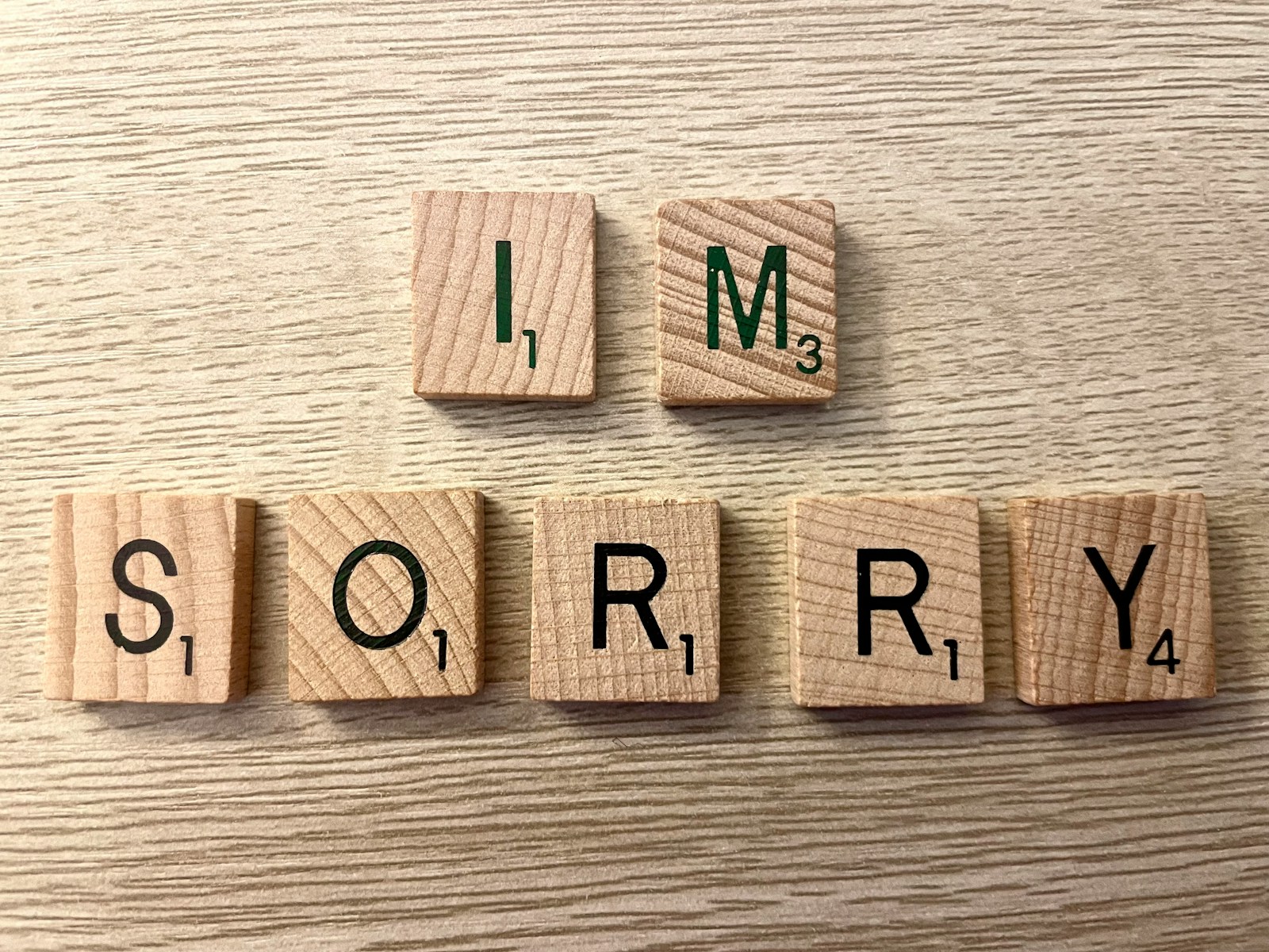 a group of wooden letters